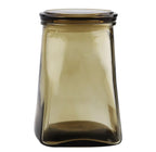 Jogo 2 Porta Mantimentos Full-Fit 900ml em Vidro com Tampa Ambar