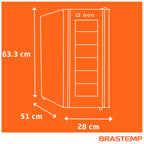 Adega Brastemp 12 Garrafas BZC12BE com Painel Eletrônico Touch  Preto 220V