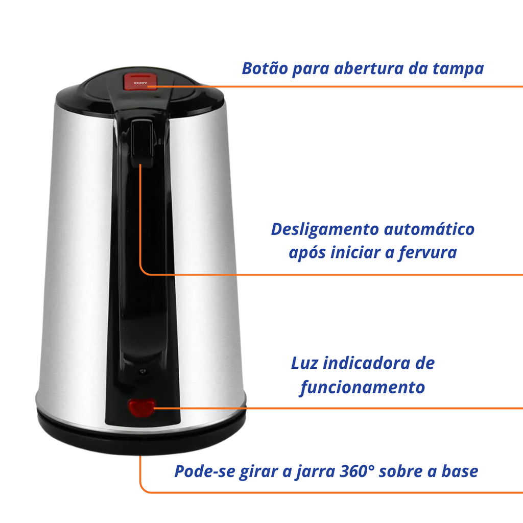 Chaleira Elétrica Philco PCH23PI  2,3L Inox 220V