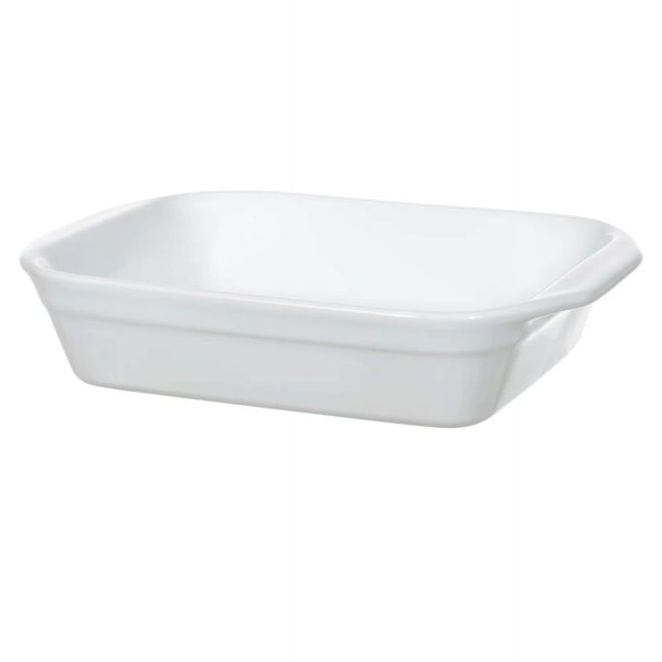 Refratário de Cerâmica Florarte com Alça 23cm Branco