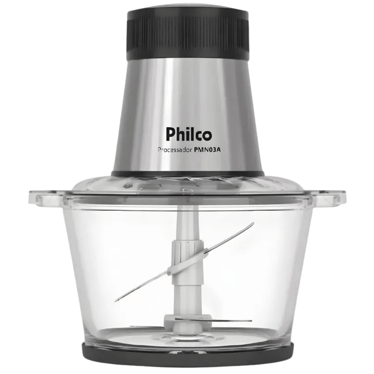 Processador de Alimentos Philco PMN03A 350W Jarra em Vidro Preto 220V