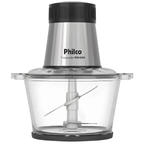 Processador de Alimentos Philco PMN03A 350W Jarra em Vidro Preto 220V