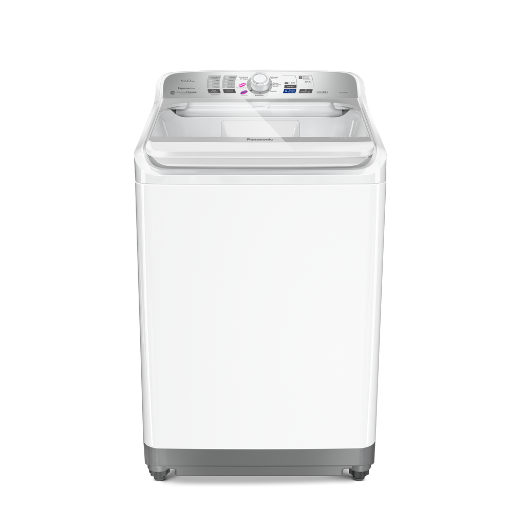 Lavadora de Roupas Panasonic 14Kg NA-F140B1WB Tecnologia Smartsense Cesto Inox Branco 220V