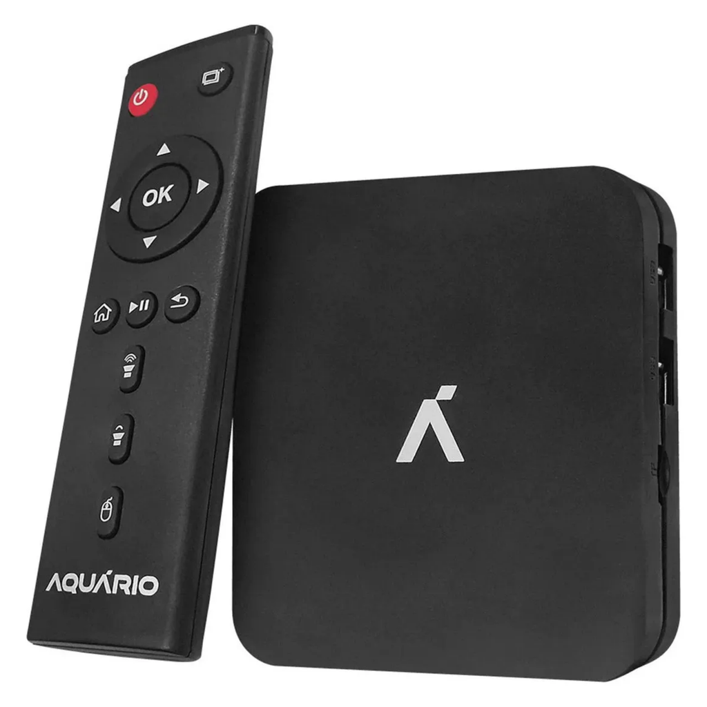 Smart TV Box 4K Aquário STV-3000 8GB 1GB de Memória RAM Preto