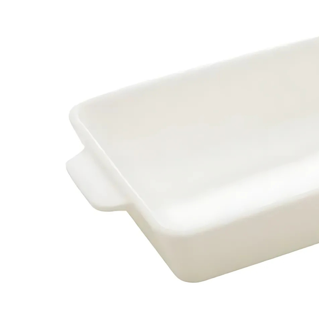 Refratário de Porcelana Coliseu Basic com Alça 23,5cm Branco