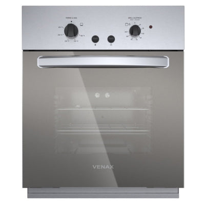 Forno de Embutir a Gás Venax 50L Cristallo GIII Com Grill 26015 Inox 220V