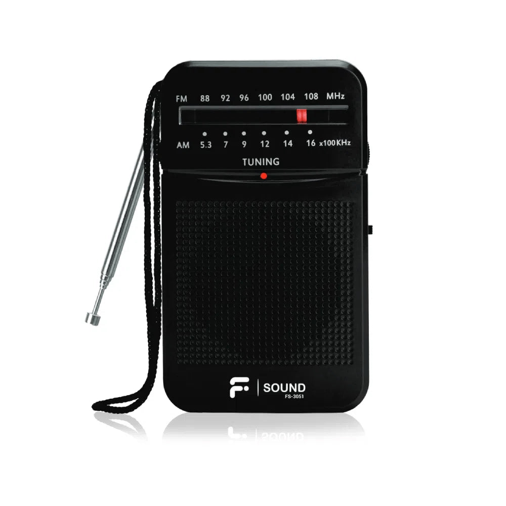 Radio Portatil F-Sound Fs3051 Am/Fm Preto