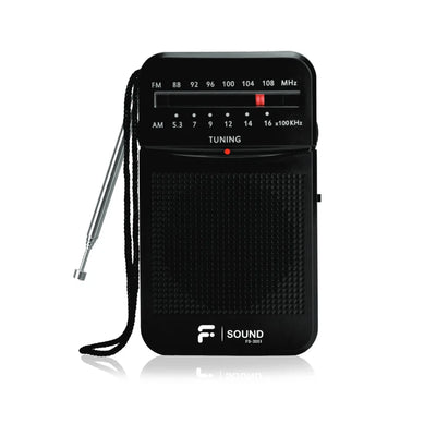 Radio Portatil F-Sound Fs3051 Am/Fm Preto
