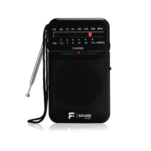 Radio Portatil F-Sound Fs3051 Am/Fm Preto