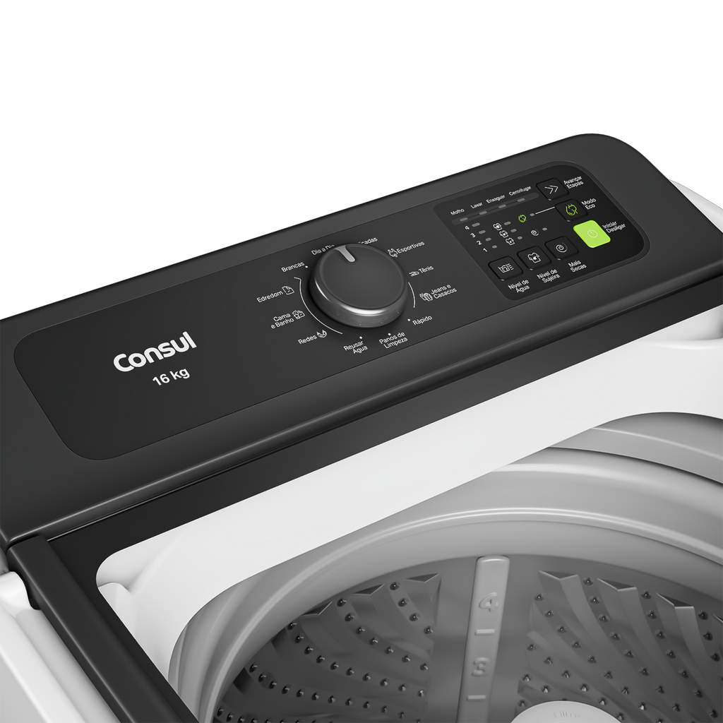 Lavadora de Roupas Consul 16Kg CWN16A Modo Eco Branco 220V