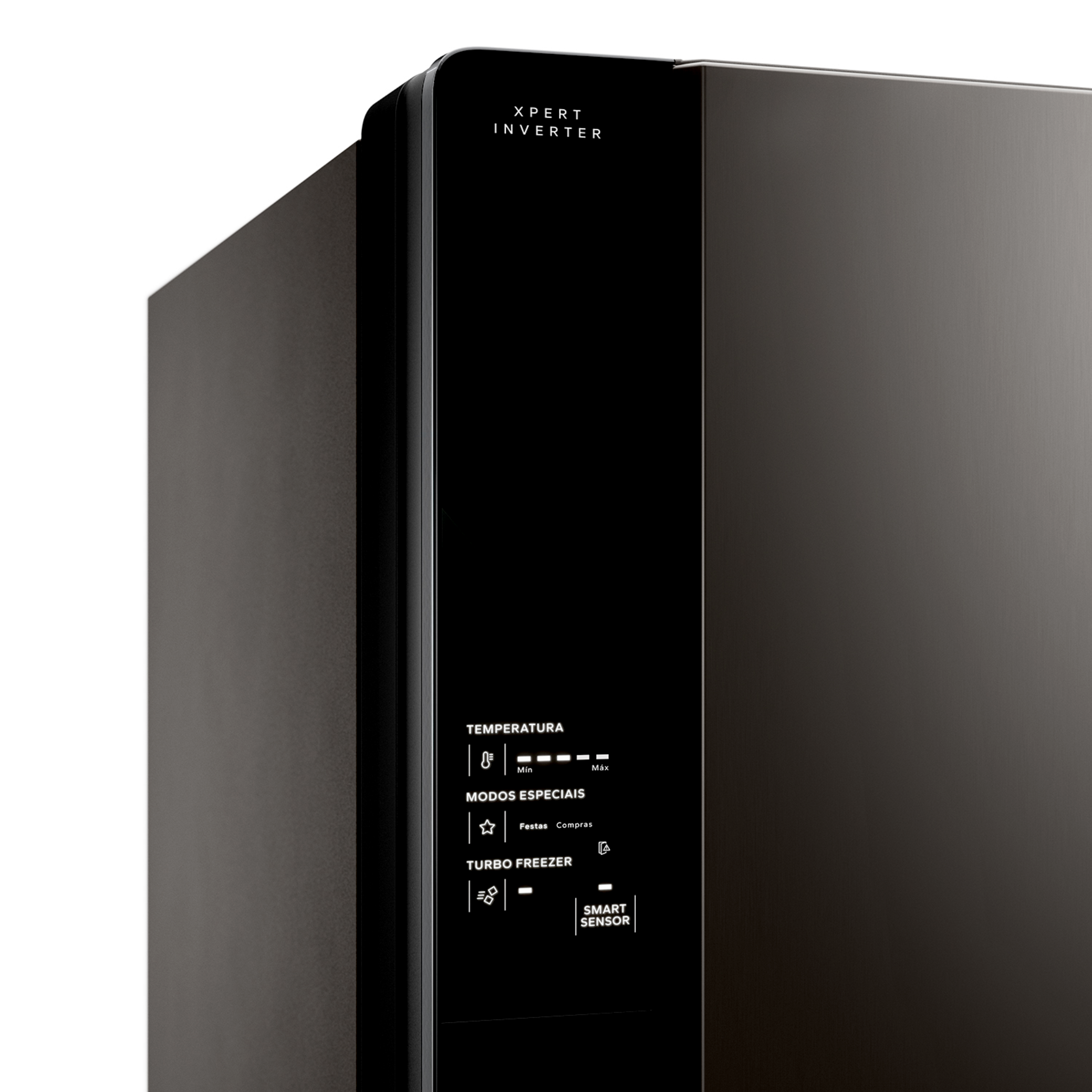 Refrigerador Brastemp 512L BRM62AE Duplex Inteligente B= Smart Black Inox 220V