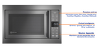 Micro-ondas de Embutir Electrolux 34L Experience com Painel Touch Cinza 220V