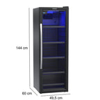 Cervejeira Expositora Venax 200L EXPVBL209 Blue Ligth Preto 220V