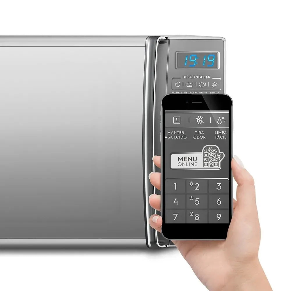 Micro-ondas Electrolux 27L Menu On Line Prata 220V