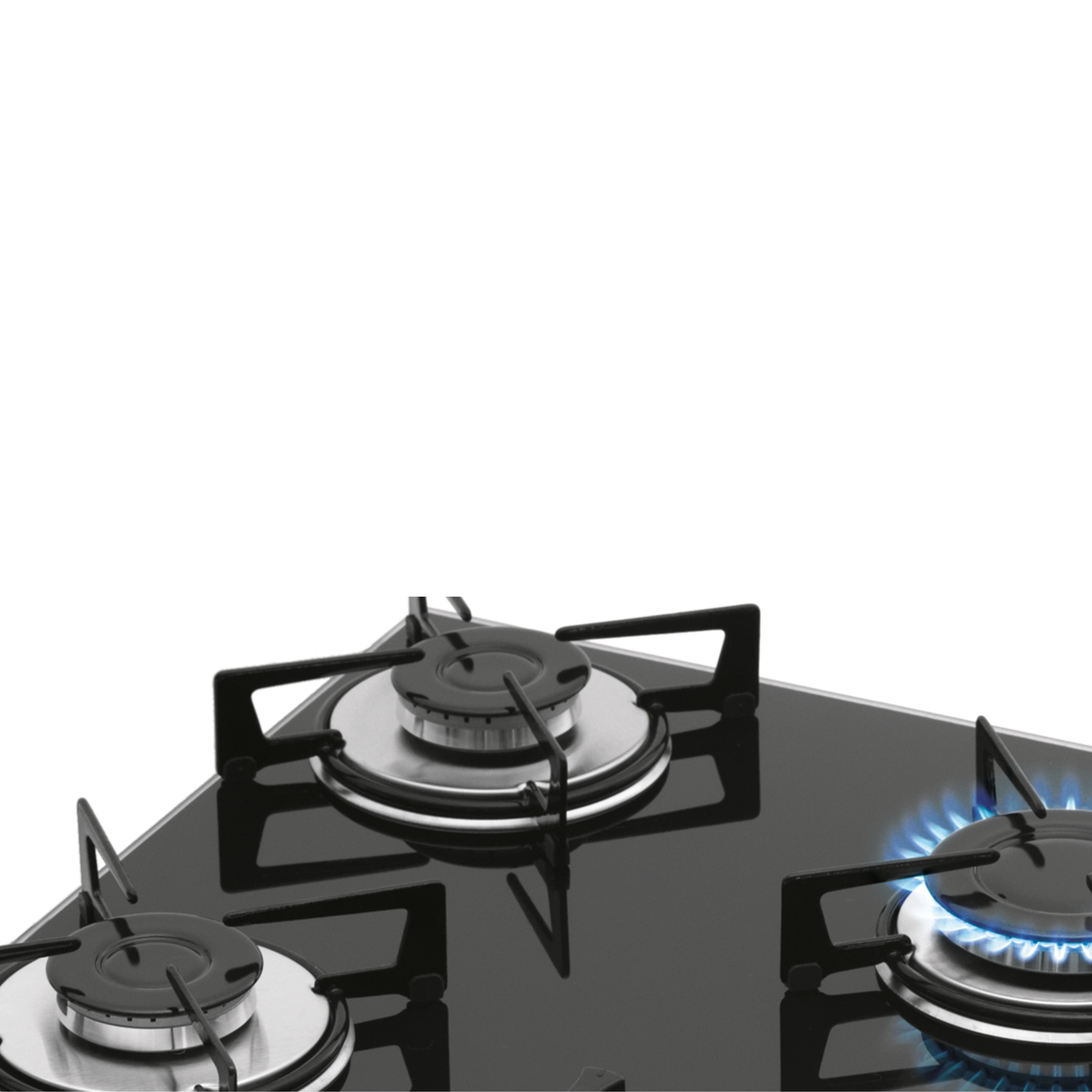 Cooktop a Gás Fischer 5 Bocas Mesa de Vidro Bivolt Preto Bivolt