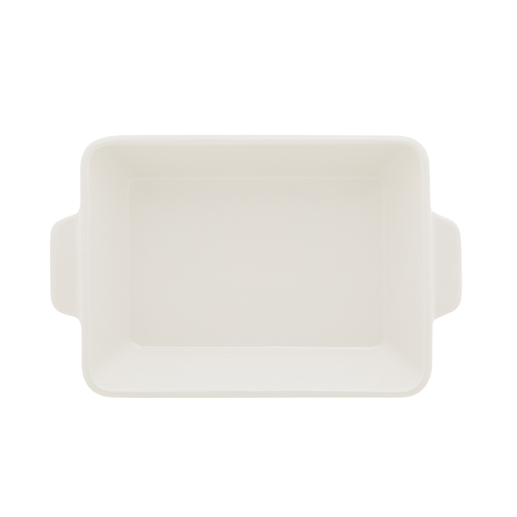 Refratário de Porcelana Coliseu com Alça 23,5cm Branco