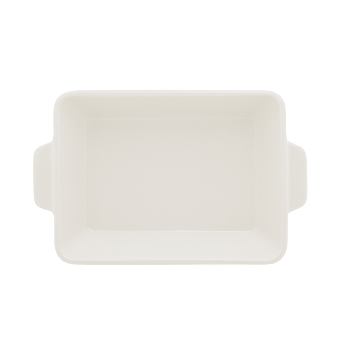 Refratário de Porcelana Coliseu com Alça 23,5cm Branco
