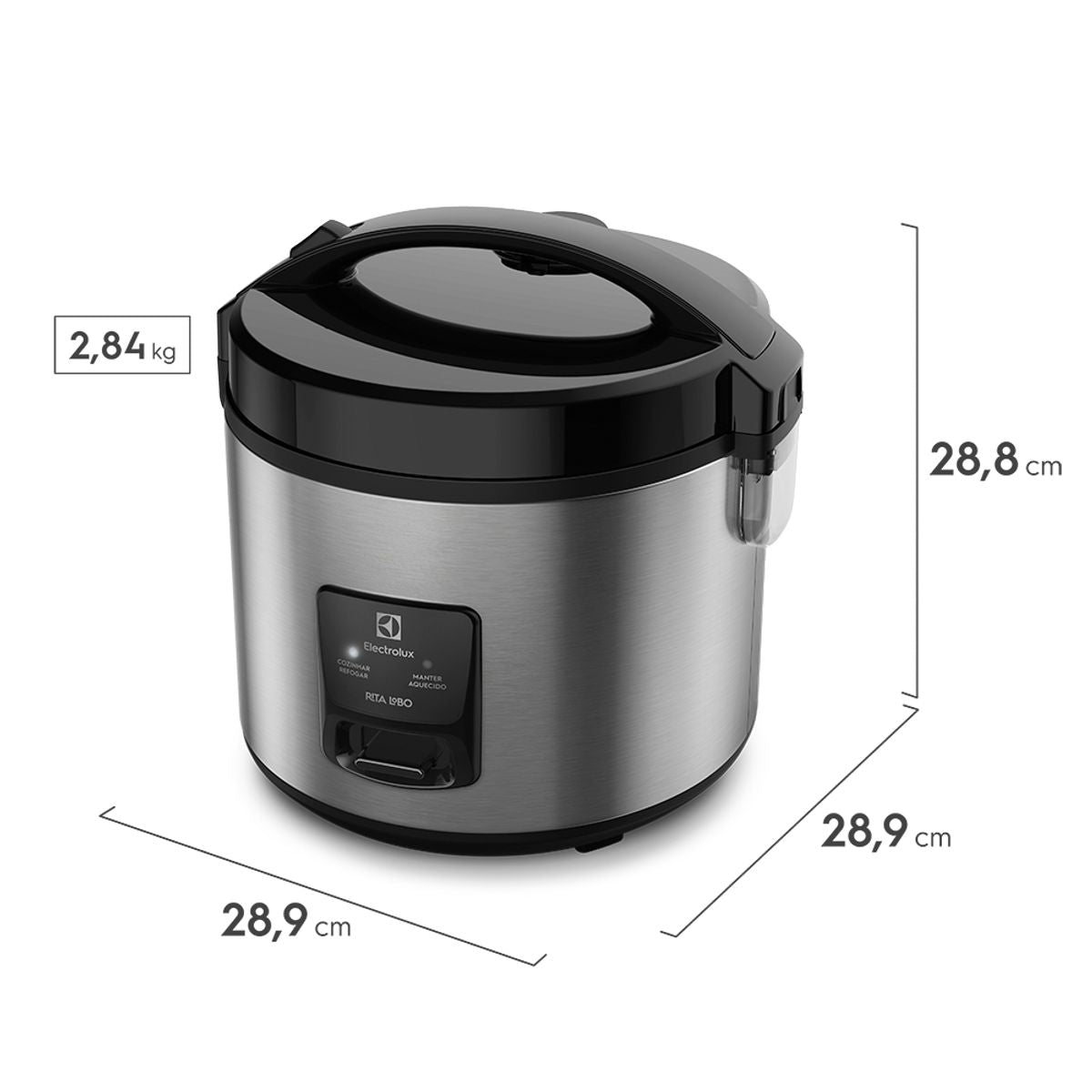 Panela de Arroz Elétrica Electrolux 3,5L Efficient Rita Lobo ERC20 220V