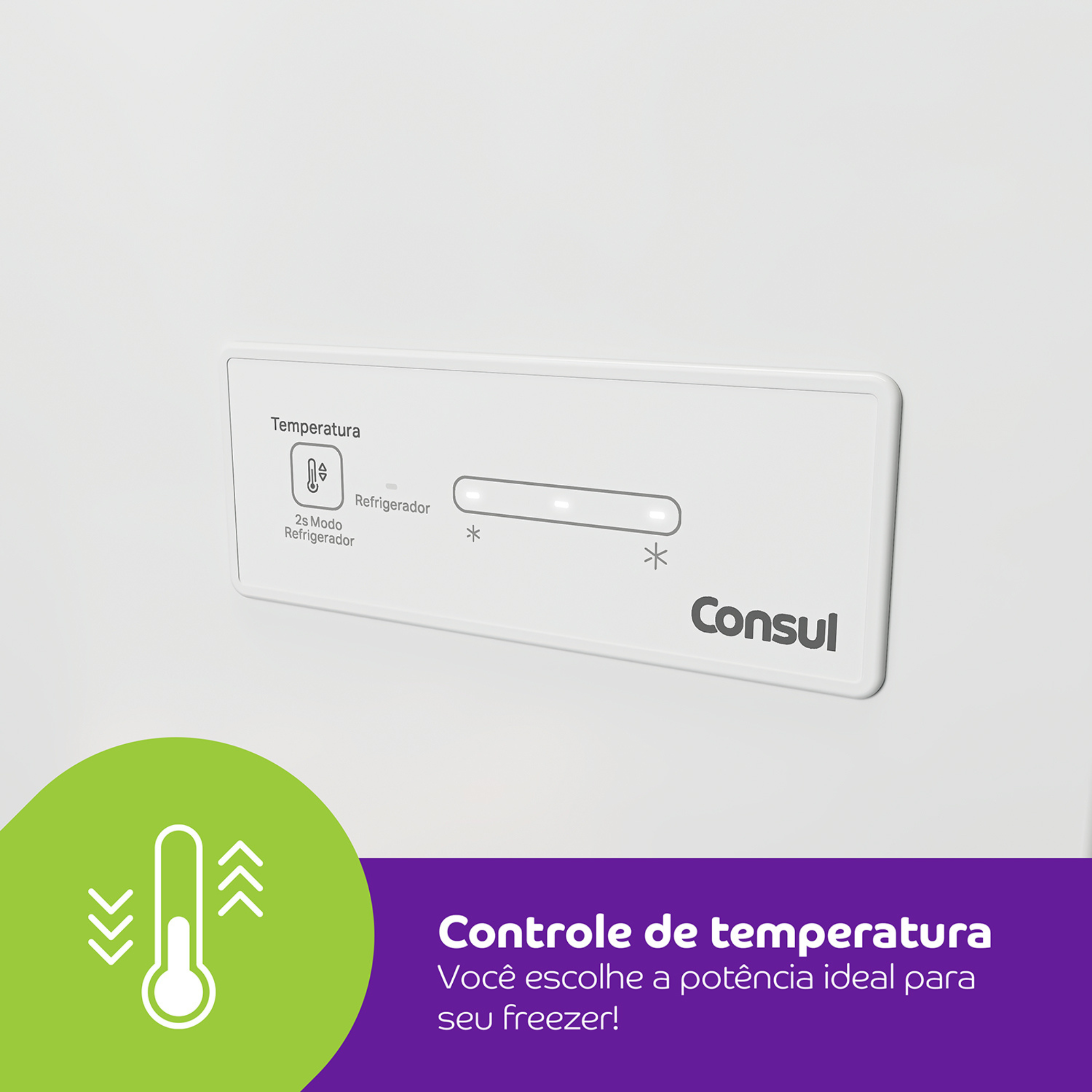 Freezer Horizontal Consul 528L Inverter 2 Portas CHB53MB Branco 220V