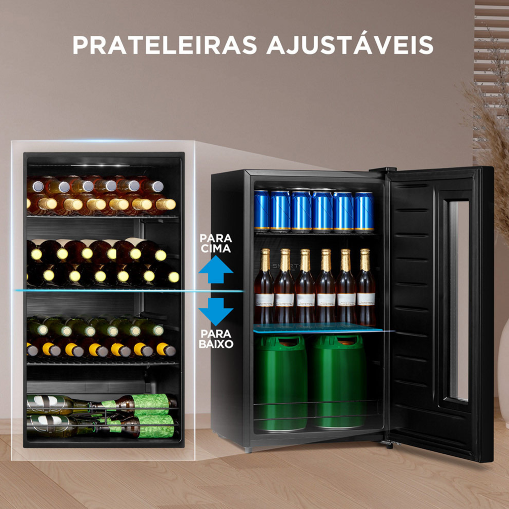 Cervejeira Flex Midea 82L Frigobar ou Adega Preto 220V