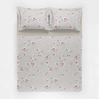 Jogo de Roupa de Cama Casal 4 Peças Hedrons Percal 200 Fios Brisa