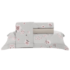 Jogo de Roupa de Cama Casal 4 Peças Hedrons Percal 200 Fios Brisa