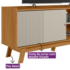 Rack Aurum Linea 160cm Nature e Off White