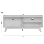 Rack Aurum Linea 160cm Nature e Off White