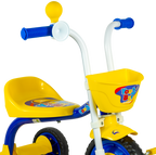 Triciclo Nathor com Buzina You 3 Boy Azul com Amarelo