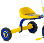 Triciclo Nathor com Buzina You 3 Boy Azul com Amarelo