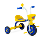 Triciclo Nathor com Buzina You 3 Boy Azul com Amarelo