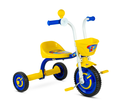 Triciclo Nathor com Buzina You 3 Boy Azul com Amarelo