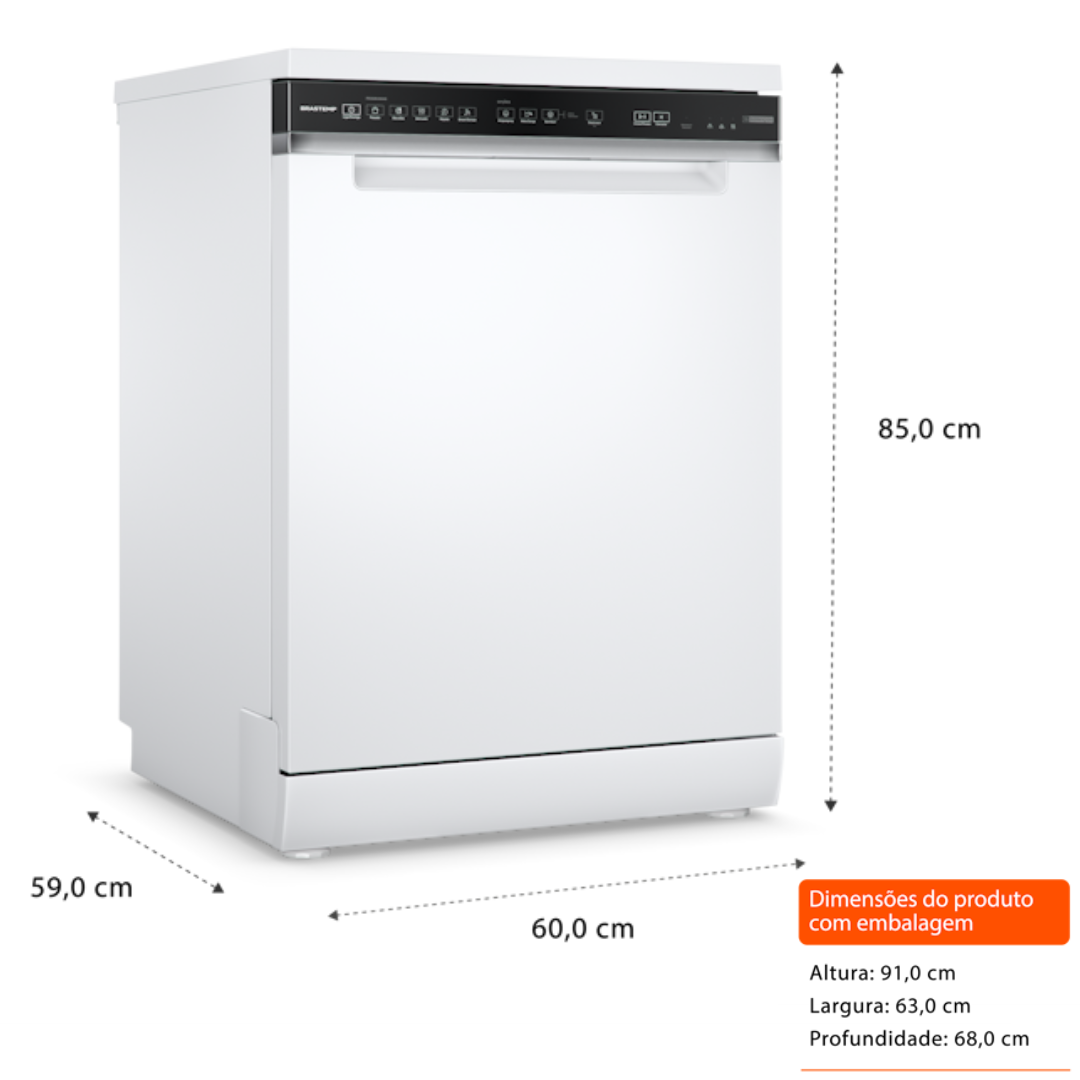 Lava-Louças Brastemp 15 Serviços BLF61AB Branco 220V