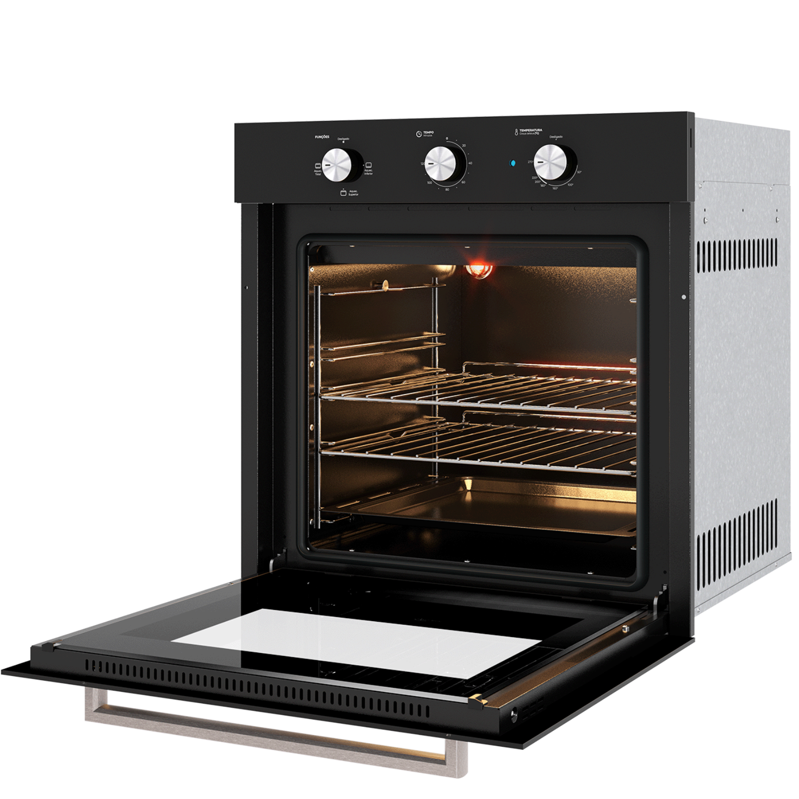 Forno de Embutir  Elétrico Fischer 78L Infinity com Grill Preto 220V