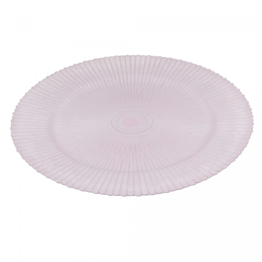 Conjunto 2 peças de Souplats Plastic Onix Rosa Coliseu 33cm