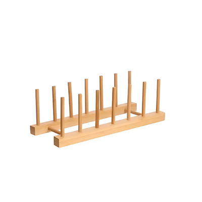 Suporte de Pratos Etilux 6 lugares 30cm Bambu