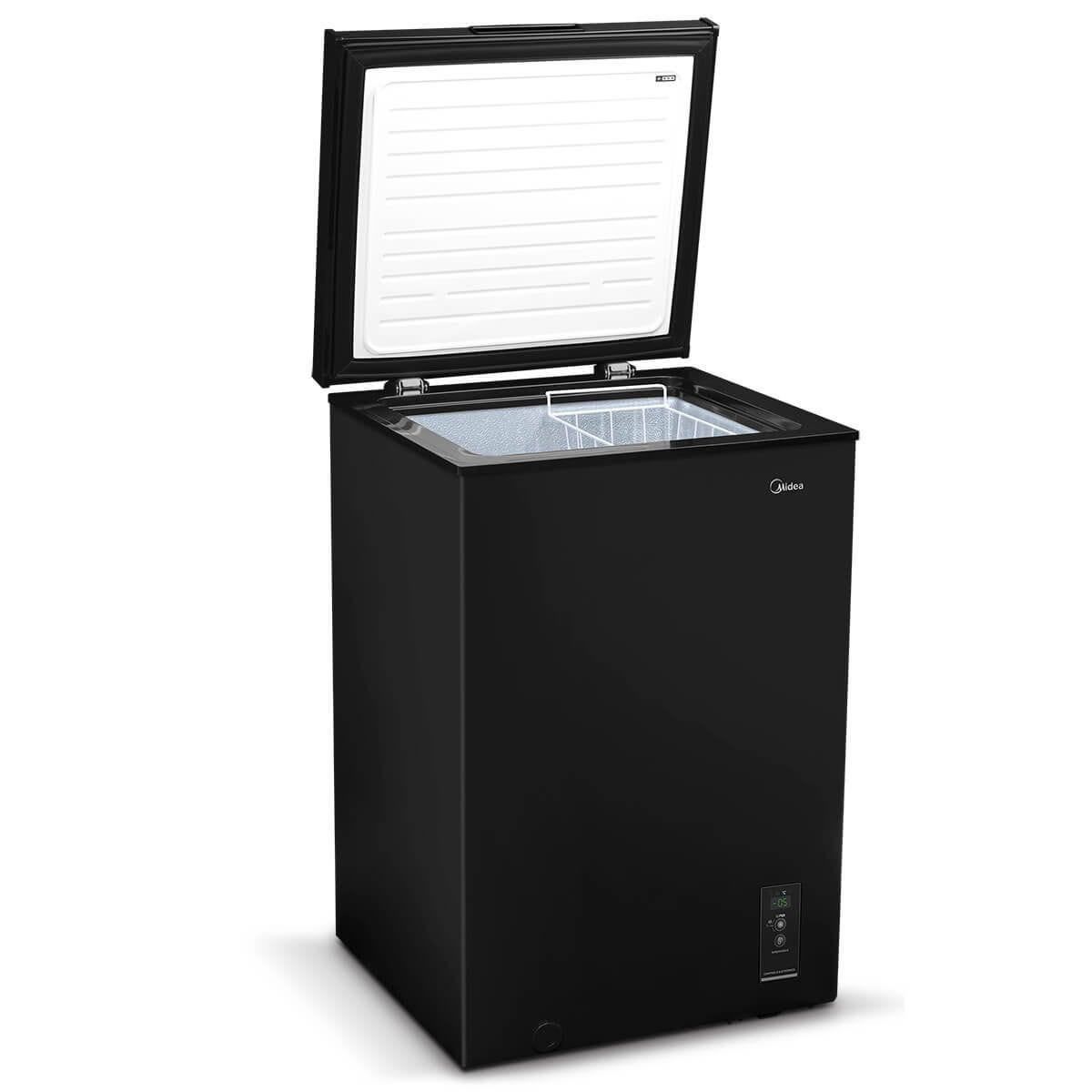 Freezer Horizontal Midea Flexbeer 100L CBA10P 1 Tampa Preto 220V
