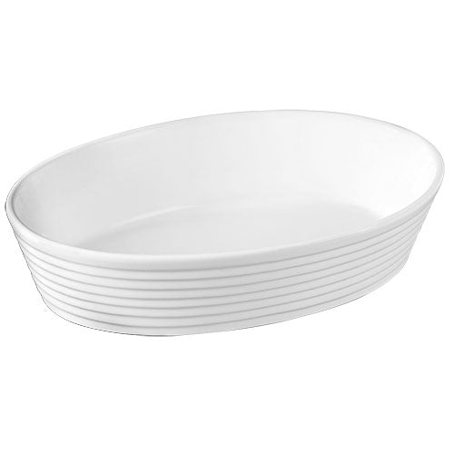 Travessa Oval em Porcelana Full-Fit Dynasty 30,5x22x7cm Branco