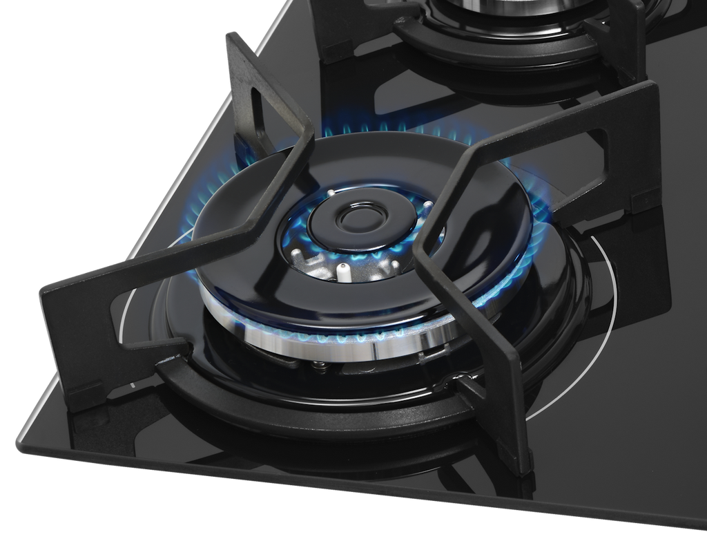 Cooktop à Gás Fischer 4 Bocas Fit Line 36330-102673 Trempe Iron Preto Bivolt