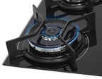 Cooktop à Gás Fischer 4 Bocas Fit Line 36330-102673 Trempe Iron Preto Bivolt