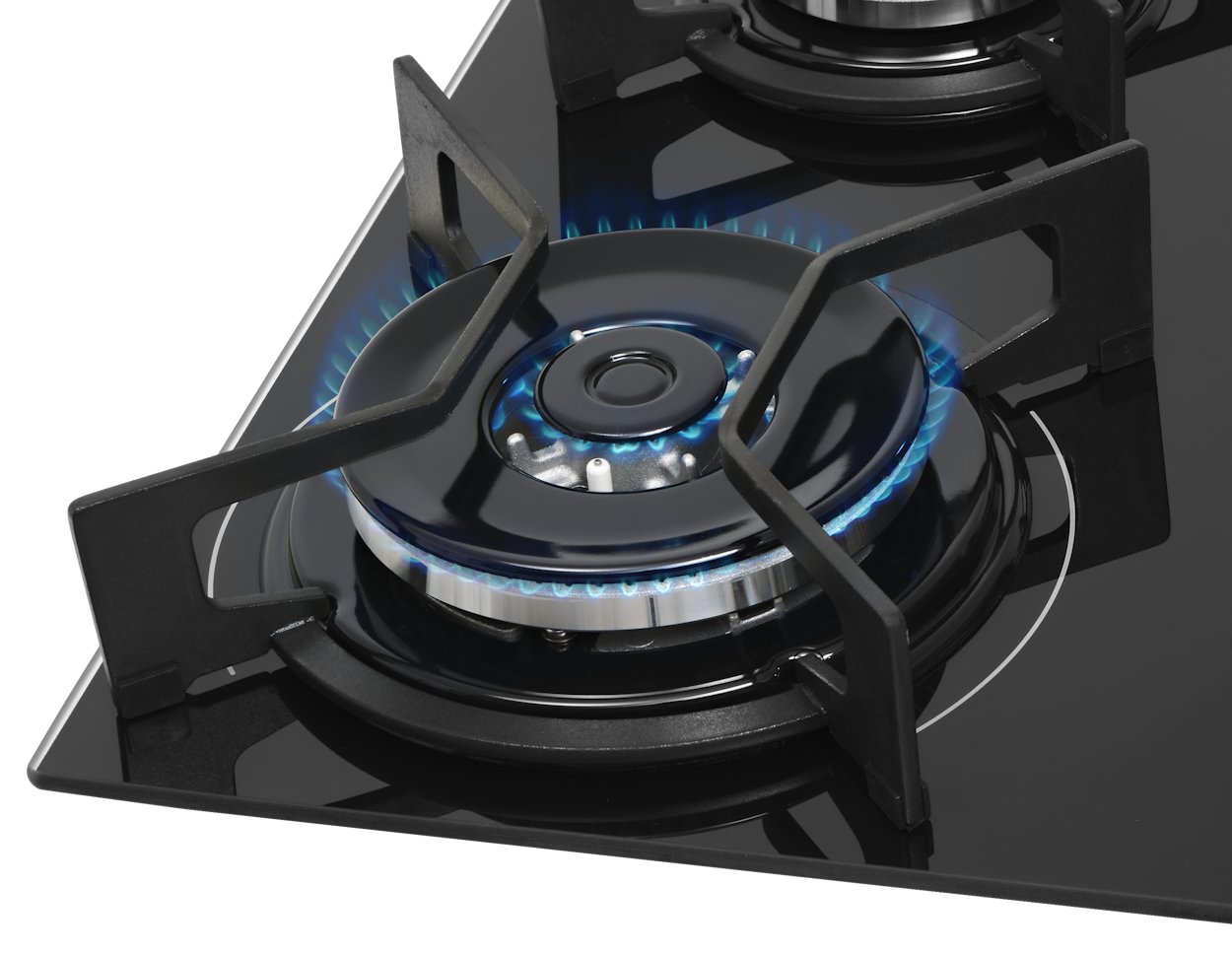 Cooktop à Gás Fischer 4 Bocas Fit Line 36330-102673 Trempe Iron Preto Bivolt