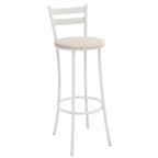 Banqueta Industrial Jade Kappesberg Branco Assento Courino Nude