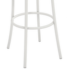 Banqueta Industrial Jade Kappesberg Branco Assento Courino Nude
