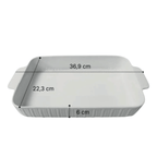 Travessa de Porcelana Full-Fit com Alça 36,9cm Branco