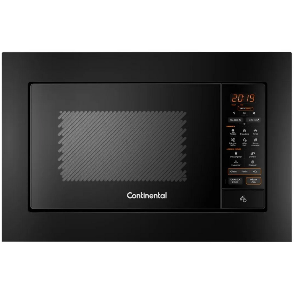 Micro-ondas de Embutir Continental 27L MC2EP com Função Tira Odor Preto 220V