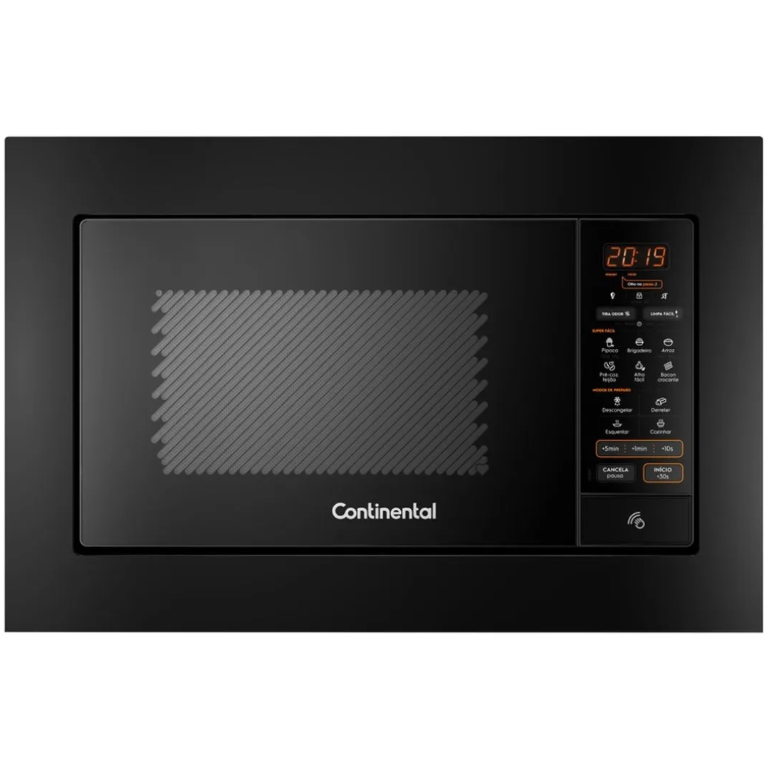 Micro-ondas de Embutir Continental 27L MC2EP com Função Tira Odor Preto 220V