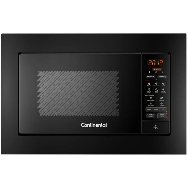 Micro-ondas de Embutir Continental 27L MC2EP com Função Tira Odor Preto 220V