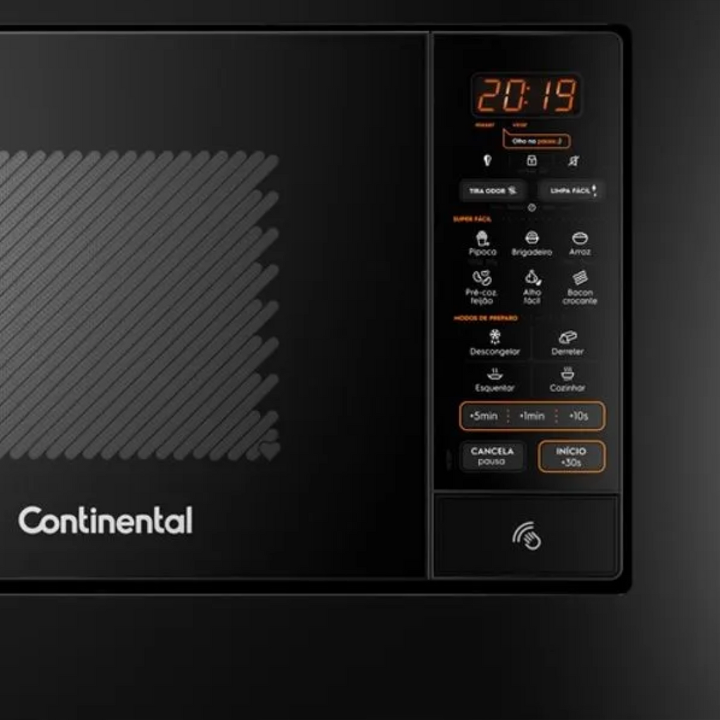 Micro-ondas de Embutir Continental 27L MC2EP com Função Tira Odor Preto 220V