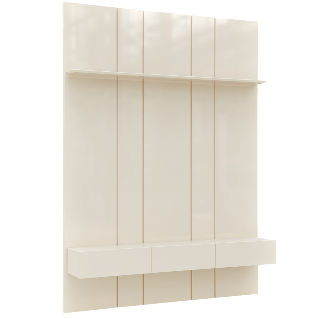 Home Painel Liso Slim Suspenso Imcal 137cm com Led Off White