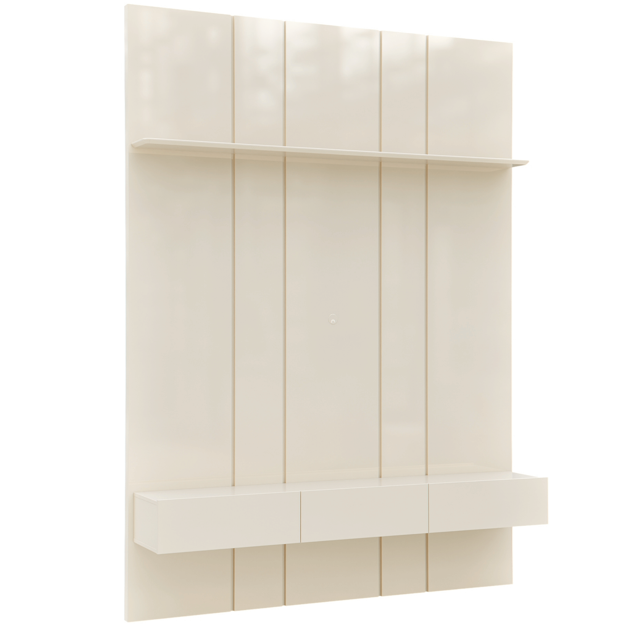 Home Painel Liso Slim Suspenso Imcal 137cm com Led Off White